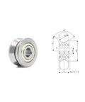 Lv62010zz ZZ Sealed Deep Groove Ball Bearing 6x20x10mm showing a side view and dimension diagram for precise fitting.