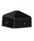 Built Like A Tank Black HDPE Square Bollard Post Cap To Pour Concrete Inside For Rock Hard Impact Deflection And Premium Heavy Duty Outdoor Gate Security