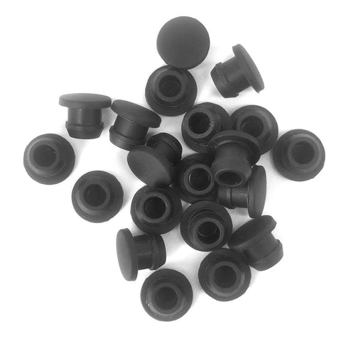 Premium Silicone Rubber Hole Plugs For 8mm Diameter Holes, pack of 20, showcasing high elasticity and waterproof sealing for DIY projects.