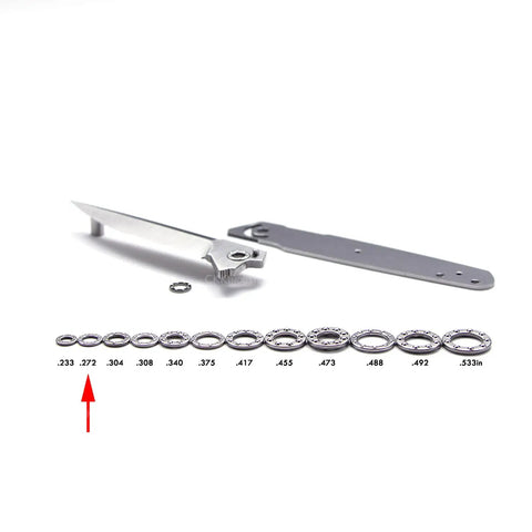 Micro Bearing Washers For Knife Pivots Dope Stainless Steel Universal Folding Knife Pivot Bearings Low Friction Upgrade For Repairs And Custom Builds 0.272 Inch Outer Diameter 0.158 Inch Inner Diameter 0.040 Inch Thick, stainless steel knife pivot washer set