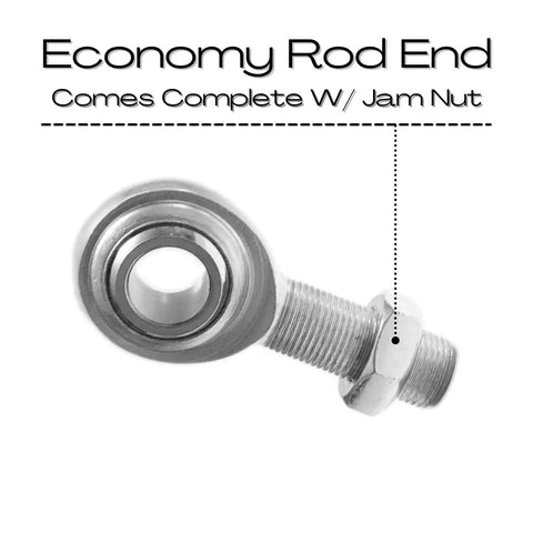 Heavy Duty 7 16 Left Hand Male Thread Rod End Bearing With Jam Nut For Four Link Suspension Throttle Linkage And Camber Control Zinc Plated Built Tough For Hot Rods And Trail Rigs
