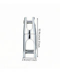 Marine Anchor Connector For Boat Fittings And Hardware 316 Stainless Steel Hinged Pin Two Stage Anchoring Link Saltwater Ready And Beefed Up For Boating Reliable Anchor Connections With Chain And Gear, 10.96cm x 2.8cm