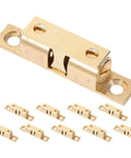 Brass Cabinet Door Catches Magnetic Latches Kit No Fuss Install, 10 Pack For Kitchen And Home Storage, Secure Closure And Easy Use, 36mm Pitch Row