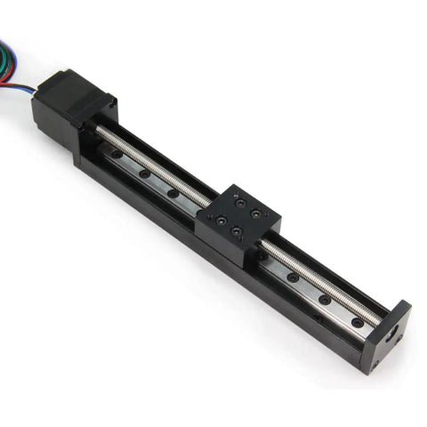 Slick Compact Linear Rail Guide System With 150Mm Travel, 6Mm Lead Screw And 1Mm Pitch, Nema 11 Motor Compatible CNC Router Linear