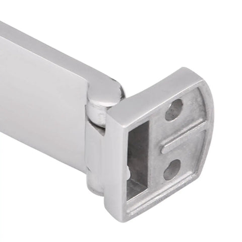 Tough As Nails 316 Stainless Steel Boat Locker Clamp Marine Hardware For Secure Hatch Hold Down And Quick Rattle Stop Latch 75 mm close-up of hinge.