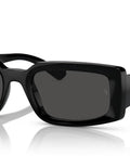 RB4395 Kiliane Sunglasses Square Black Frame Dark Grey Lenses 54mm Eco Friendly 65 Percent Bio Based Acetate