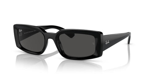 RB4395 Kiliane Sunglasses Square Black Frame Dark Grey Lenses 54mm Eco Friendly 65 Percent Bio Based Acetate