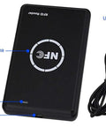 RFID And NFC Duplicator Kit For Easy Card Cloning With 125KHz Key Fob Copier and 13.56MHz Encrypted Programmer shown with USB cable