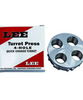 Four Hole Turret Press for Quick Caliber Changes and Smooth Reloading, pro grade durable steel with replaceable turrets package