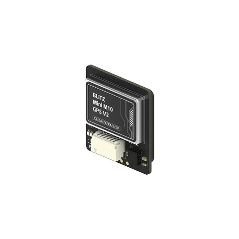 Mini GPS Compass Module With QMC5883L Built In TCXO Crystal And Farad Capacitor For FPV Drones, side view of compact module