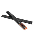 Heavy Duty Undermount Drawer Slides With Slick Soft Buffer Closure And Kick Butt Metal Build For Smooth Cabinet Runs and No Sweat Furniture Assembly - black metal slides with orange accents