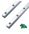 2 Piece HGR15 HGR20 Square Linear Guide Rail Set 100 To 550mm With 4 Piece HGH15CC HGH20CC For CNC Router Engraving Built Tough For Precision Motion And Smooth Runs. Two aluminum rails with green end caps