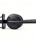 Heavy Duty Stainless Steel Gate Latch For Wooden Fences And Garden Pools side view showing double handle and installation screws.