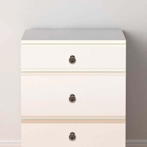 Vintage Bronze Cabinet Drawer Handles 10 Pack Alloy Door Pulls on white dresser drawers for furniture wardrobe cupboard hardware.
