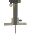 Stainless Steel Caliper Depth Base T Bar Attachment with locking nut for accurate depth measurements, 3 x 1 inch, on caliper tool.