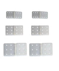 Six Piece Nylon Hinges Kit For RC Aircrafts Small To Large Easy Install For Aileron Rudder And Elevator Links