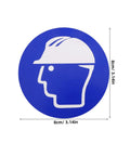 Hard Hat Safety Stickers For The Job Site Self Adhesive Warning Decals For Machinery And Construction Equipment 5 Sheets High Visibility