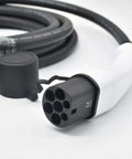 Type 2 To Type 2 Ev Charger Connector Plug And Play For Mode 3 Ac Charging Stations featuring a close-up of the connector end with nylon insulation.
