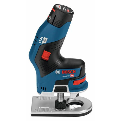 Lightweight 12V Max EC Brushless Palm Edge Router Bare Tool in ergonomic design, featuring compact offset body for precise edge work.