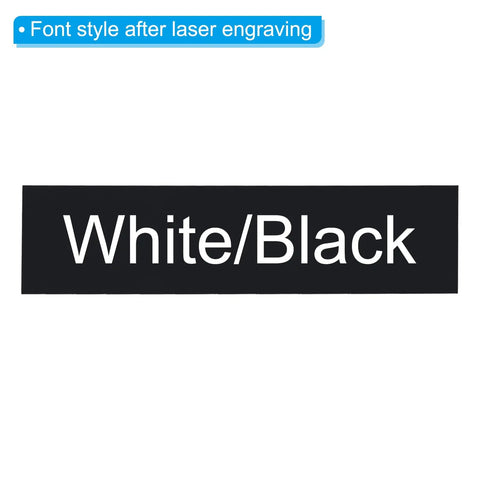 8x2 Inch Blank Name Plates 20 Pack For Laser Engraving Rectangle Engraved Name Plates For Personalized Desk Signs Office DIY Paint