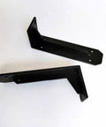 Built Tough Heavy Duty Wall Mount Brackets Rock Solid L Shaped Floating Supports Durable Steel components on a white background.