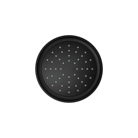 Top view of the Purist Single Function Showerhead With Katalyst Air Induction Technology, 5.5 Inch Sprayface, Matte Black Finish