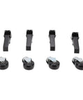 Heavy Duty Retractable Casters With Foot Lift Pedal 3 Inch Swivel Wheels, featuring locking mechanisms and roller feet.