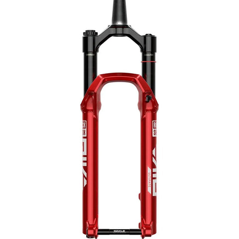 Pike Ultimate C2 Suspension Fork For 27.5 Inch Wheels 120mm Travel Boost 15x110 Tapered 44mm Offset Red Front View