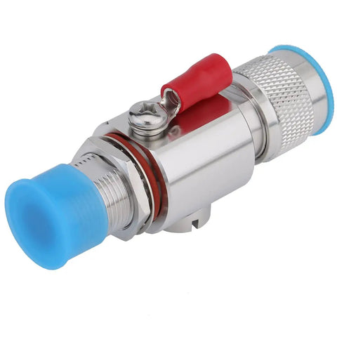 Close-up of N Type Lightning Arrestor 0-6 GHz 50 Ohm Bi-Directional Protection N-Male N-Female Mountable Outdoor Panel Bulkhead