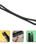 Two Pack Heat Resistant Foam Gasket Strips For Vacuum Sealer Machines Portable Sealing Gasket For Precision Instruments And Electronics High Temperature Seal Replacement For Home Use, black foam strip