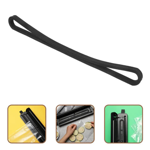 Two Pack Heat Resistant Foam Gasket Strips For Vacuum Sealer Machines Portable Sealing Gasket For Precision Instruments And Electronics High Temperature Seal Replacement For Home Use, black foam strip