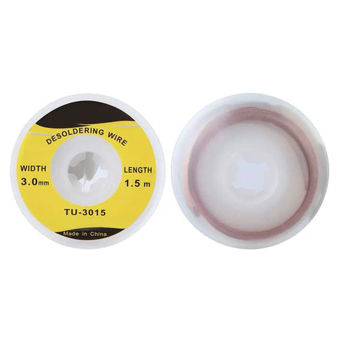 Pro Grade Copper Desoldering Wick 1.5m Length By 3.0mm Width BGA Solder Remover For PCB And Computer Motherboard Quick Solder Absorption