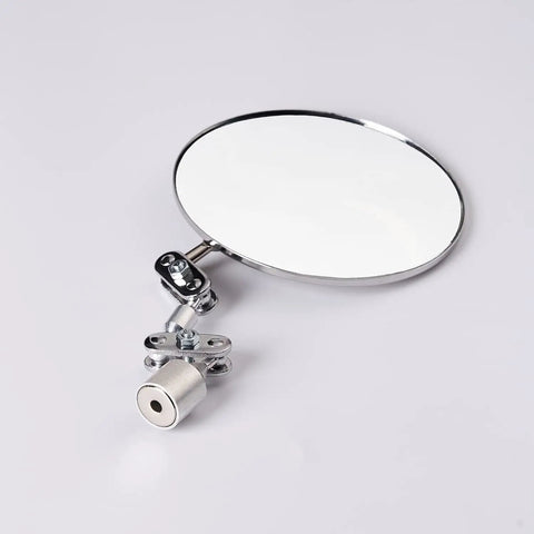 Magnetic Base Inspection Mirror With Swivel Ball Joint For Welding And Automotive Work, 3.35 Inch Diameter, Hands Free Vision For Tight Spaces