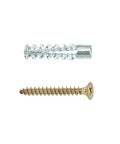 Heavy Duty Hollow Wall Anchor Kit Rock Solid Expansion Bolts for Drywall and Plaster showing metal hollow anchor and screw.