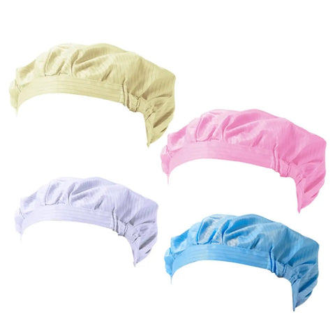 Heavy Duty 12 Pack Breathable Antistatic Mesh Work Caps For Adults And Super Comfy Dustproof Polyester Shop Hats With Quick Dry Panels in assorted colors.