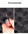 Rock Solid Acoustic Panels For Home Studios And Piano Rooms Flame Retardant High Density Foam Tiles with fire test demonstration.