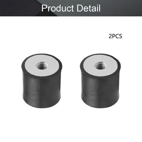 2 Pack M6 Rubber Vibration Isolators 30x30mm With Female Thread Anti Vibration Mounts For Mini Splits Water Pumps Diesel Engines Harvesters And Generators, 2 pcs