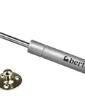 Rock Solid Hydraulic Gas Struts For Cabinet Doors And Rv Lids With Zero Sweat Install Bracket Kit Hella Smooth 10 Inch 22 Pound Lift Supports Soft Open Furniture Hardware Pair Silver with mounting hardware.