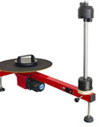 Electric Stretch Film Wrapping Machine Wrap Around Film Balers 15 7 Inch Turntable with black platform and motor.