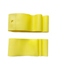 Yellow 2-Pack PVC Fat Tire Rim Liner 20/26x4.0 Inch Tear-Resistant And Abrasion-Resistant Inner Tube Protector displayed flat