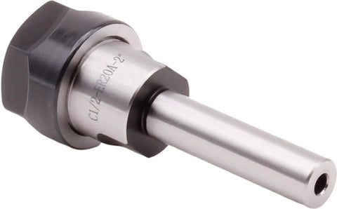 Set of 4 ER-20 Straight Shank Collet Chuck Extensions For Reaching Deep Narrow Pockets, Half Inch Shank Diameter, Two Inch Shank Length