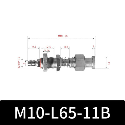 Heavy Duty M10 Series Big Head Vacuum Suction Cup With Silicone Rubber Gripper For Industrial Pneumatic Manipulator, detailed measurements and design.