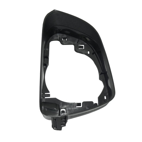 Left Side Rearview Mirror Housing Cover Frame For Tesla Model 3, black plastic cap with precise cutouts for installation.