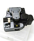 Heavy Duty CT50 Fiber Optic Cleaver And High Precision Cutting Knife Tool on clear base showing matte gray design.