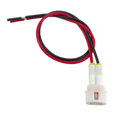 Close-up of a cable from 5 Piece Accessory Power Lead Kit For Yamaha Wolverine X2 850 X4 RMAX2 RMAX4 1000 Plug And Play Wiring.