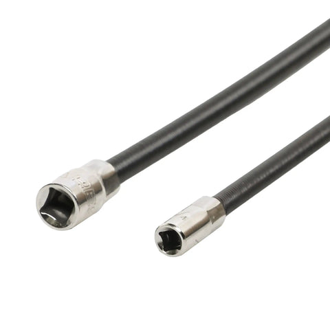 Flexible Socket Extension Set With One Quarter Inch Drive And Three Eighth Inch Drive Extenders Ten Inch And Twelve Inch Lengths Flexible Shafts