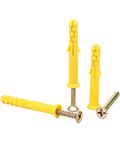 Self Tapping Screws Kit With Stainless Steel Expansion Anchors Cross Tip Design Wall Anchors And Screws M6x40 40 Pieces Heavy Duty Set