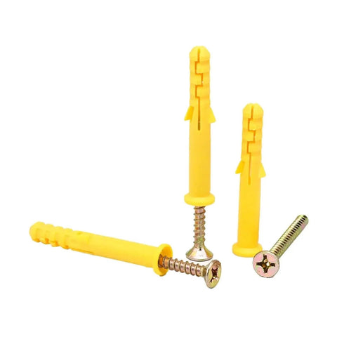 Self Tapping Screws Kit With Stainless Steel Expansion Anchors Cross Tip Design Wall Anchors And Screws M6x40 40 Pieces Heavy Duty Set