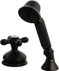 Deck Mount Hand Shower With Diverter for Roman Tub Faucet in Oil Rubbed Bronze, 1.8 GPM, 59 Inch Hose, Solid Brass Construction