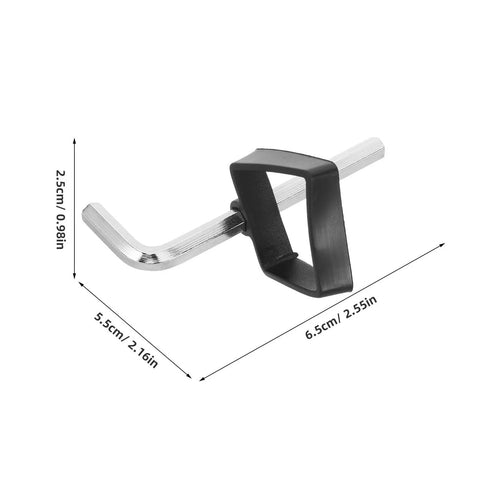Compact Hex Wrench Set Fits Electronic Piano Stands Perfectly with Socket Sleeve Tool To Prevent Thread Damage And Stop Screws Loosening While Touring Live Gigs For Musicians Who Need Reliable Gear On The Go. 5.5 x 6.5 cm aluminum L-key